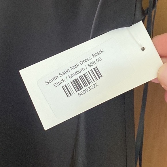 2/$50 one pink & one black satin dress size Medium - Picture 7 of 10